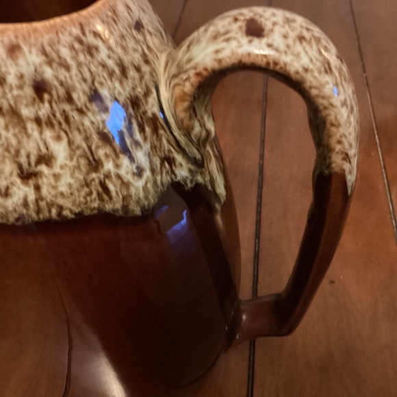 Large brown drip glaze pitcher9” high - Picture 3 of 9